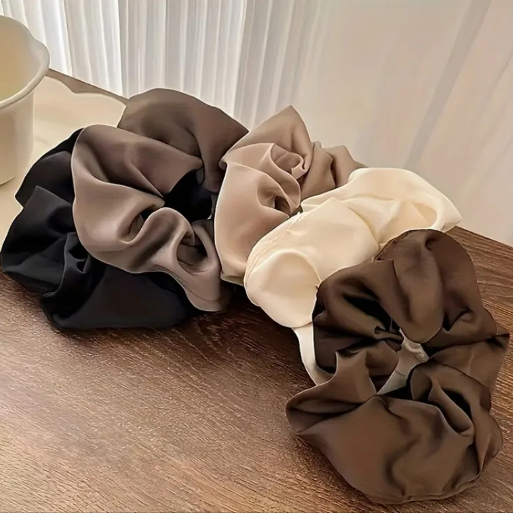 🆕BUY 1 SET GET 1 SET FREE!!! 5 PIECE SET SATIN HAIR SCRUNCHIES